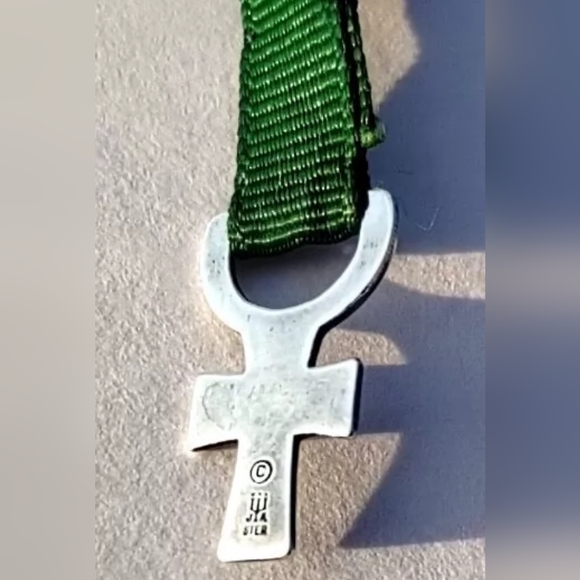 James Avery Sterling Silver 925 3 Ribbon Green Bookmark Cross Dove RETIRED - Picture 3 of 7